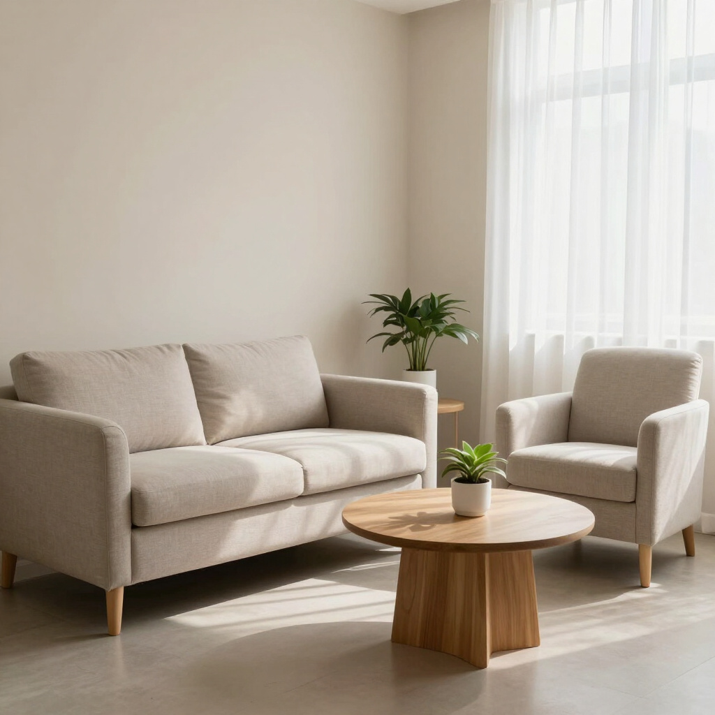 Premium wellness treatment room with calming atmosphere